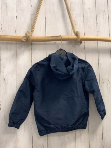 Ellesse Regenjacke  Gr. 98  blau Bauchtasche mit Schrift Kapuze 