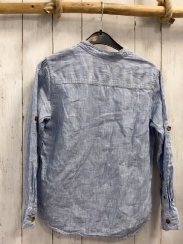 H&M Hemd  Gr. 134  hellblau weiße Streifen
