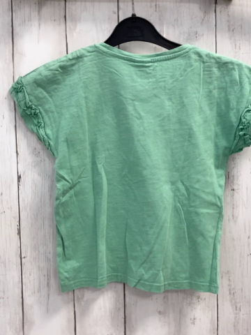   T-Shirt  Gr. 116  hellgrün Pailetteneinhorn Rüschen 
