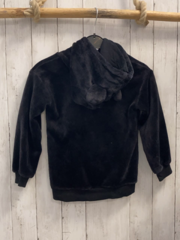 H&M  Pullover  Gr. 122/128  schwarz Plüsch Kapuze Micky Mouse 