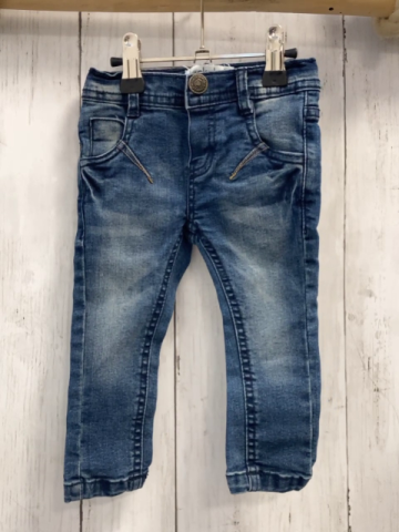 Luckykid  Hose  Gr. 74  blau Jeans Bund verstellbar 