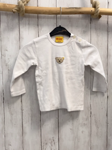 Steiff  Langarmshirt  Gr. 86  weiß 