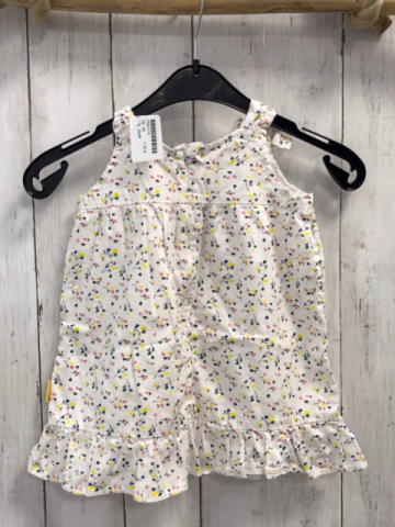 Steiff  Kleid  Gr. 80  weiß bunte Herzen 