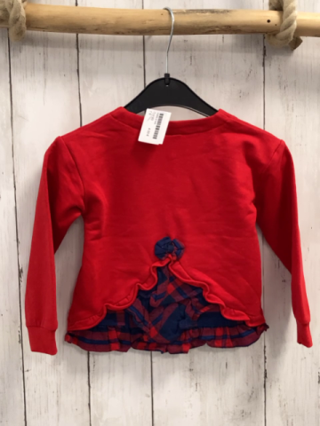   Sweatjacke  Gr. 80  rot golender Reißverschluss 