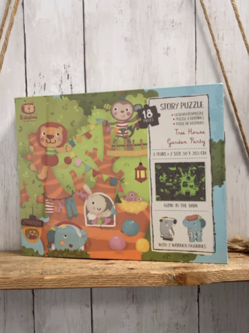 neu  Storypuzzle  18 Teile  Tree House / Garden Party 
