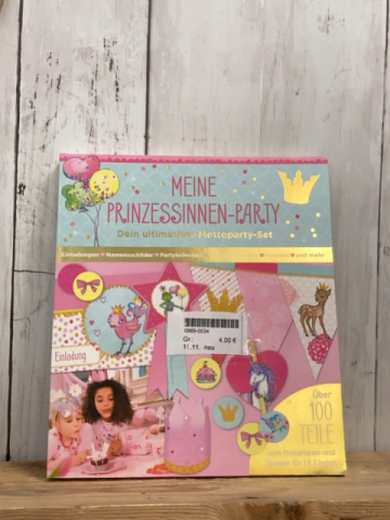neu  Kreativblock Meine Prinzessinnen-Party Mottoparty-Set