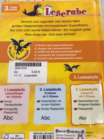 Leserabe  Buch Das Hexenrennen
