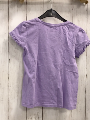   T-Shirt  Gr. 134  lavendel Mädchen mit Pailettenpalme + -schwimmreifen
