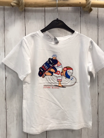 Poivre Blanc  T-Shirt  Gr. 116  weiß Skater 