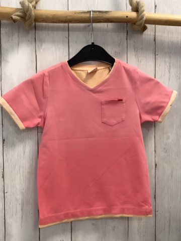 Scotch & Shrunk  T-Shirt  Gr. 104  rosa hellorange Bund 