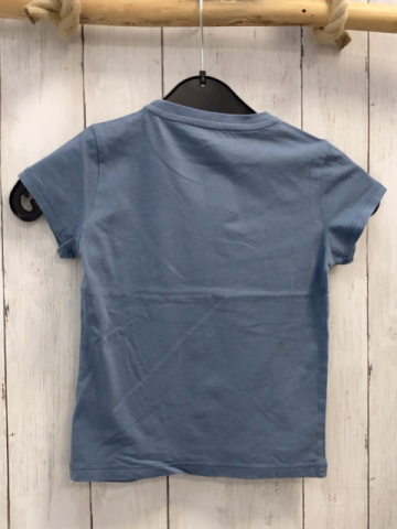 Napapijri  T-Shirt  Gr. 110  grau Flagge weiße Schrift 