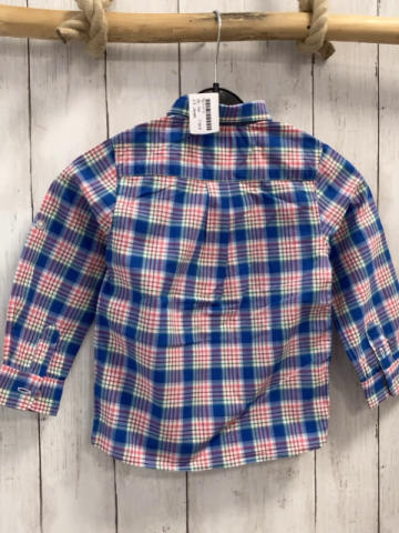 Jacadi  Hemd  Gr. 104  blau rot weiß grün kariert 