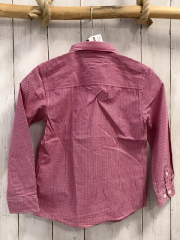 Tommy Hilfiger  Hemd  Gr. 110  beere weiß kariert 