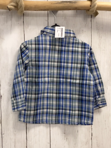 Mexx Hemd  Gr. 74  blau schwarz oliv weiß kariert 