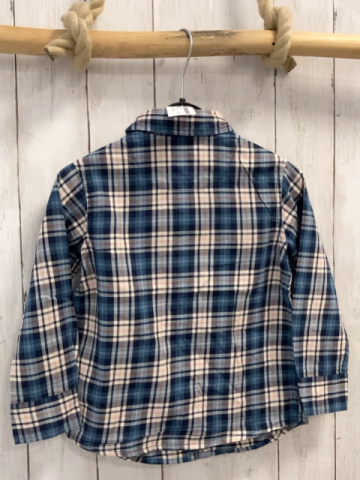 Mexx Hemd  Gr. 98  petrol schwarz rot creme kariert 