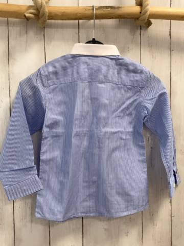 Armata di mare  Hemd  Gr. 98  hellblau weiße Streifen weißer Kragen 