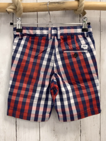 Jacadi  Shorts  Gr. 116  blau rot weiß kariert Bund verstellbar