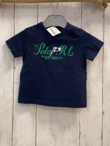 Ralph lauren  T-Shirt  Gr. 68  blau grün weiße Schrift 