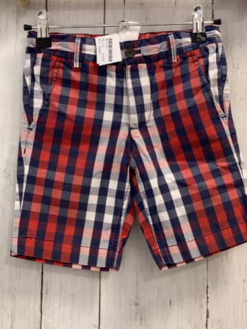 Jacadi  Shorts  Gr. 110  blau rot weiß kariert Bund verstellbar 