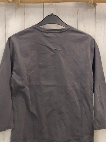 Zara  Langarmshirt  Gr. 134  grau Pailettenbild Avengersfigur 