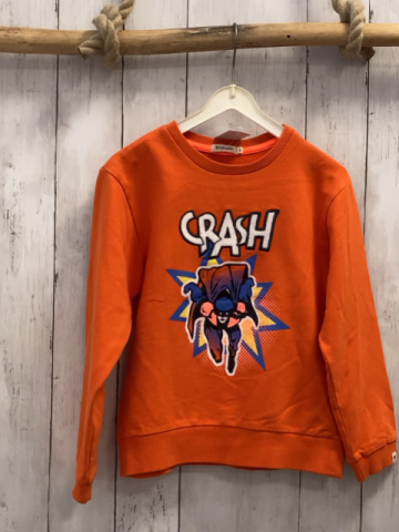 Bllybandit  Pullover  Gr. 122  orange Superheld Schrift 