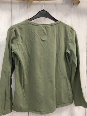 H&M Langarmshirt Gr. 134  oliv Schmetterling