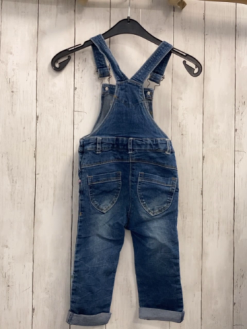  Latzhose Gr. 92  blau Jeans Stickerei