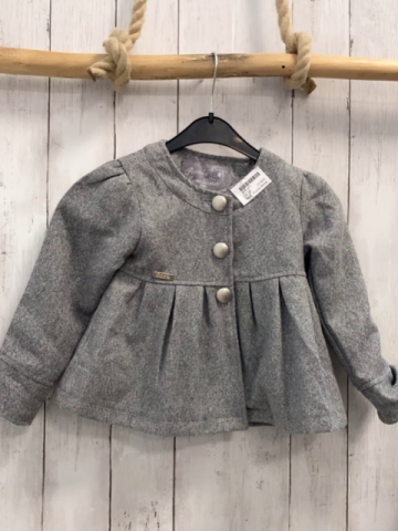 Piccola Monellina Mantel Gr. 92  grau Wolloptik