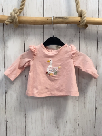 Alana  Langarmshirt  Gr. 56  rosa Gans Rüschen an den Schulern