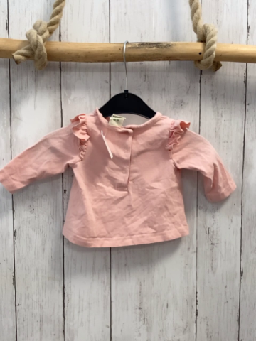 Alana  Langarmshirt  Gr. 56  rosa Gans Rüschen an den Schulern