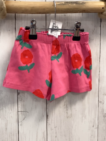   Shorts  Gr. 92  pink Rippen rote Blumen