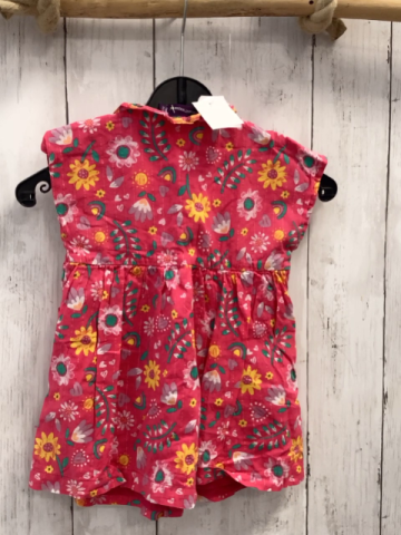 Sergent Major  Kleid  Gr. 74  rot Blume gelbe Schleifen 