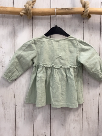   Kleid  Gr. 68  mint Blumen mit Rosetten 