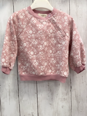 Cynthia Rowley  Pullover  Gr. 80  rosa weiße Blumen 