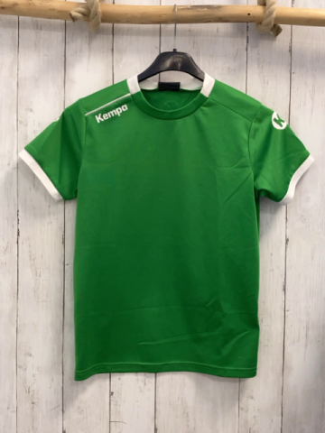 Kempa Sportshirt Gr. 152  grün weißer Bund