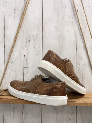Drudd  Schuhe  Gr. 43  braun weiße Sohle 