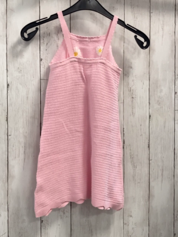 H&M  Kleid  Gr. 104  rosa Strick weiß gelbe Blumen 