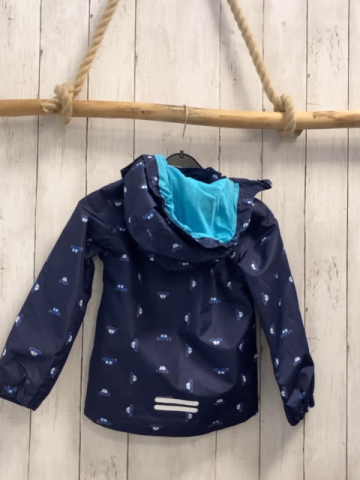  Regenjacke Gr. 110  blau Autos