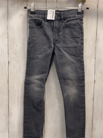 Next  Hose  Gr. 116  grau Jeans Bund verstellbar 