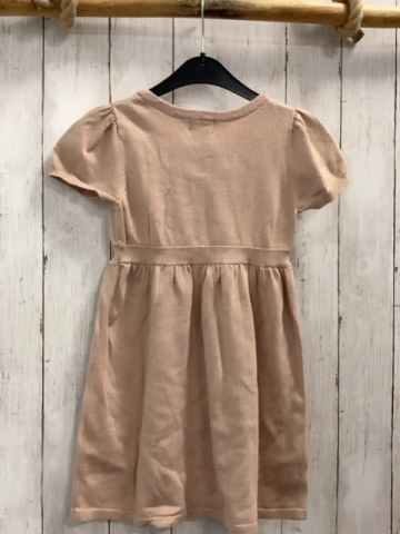 H&M Kleid Gr. 110  altrosa Glitzer Strick