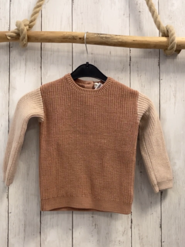 H&M  Pullover  Gr. 86  sand beige Ärmel Strick