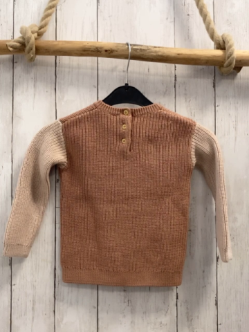 H&M  Pullover  Gr. 86  sand beige Ärmel Strick