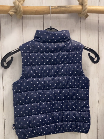 Benetton  Weste  Gr. 110  blau hellgraue Punkte 