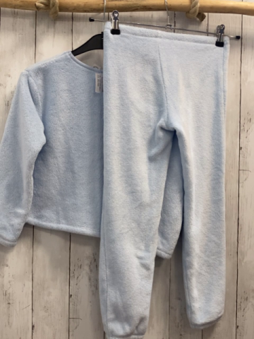 2tlg H&M  Pullover + Leggings  Gr. 122/128  hellblau Plüsch Elsa 