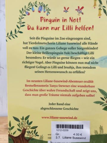 Liliane Susewind  Buch Eiin Pinguin will hoch hinaus 