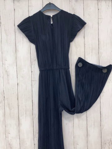   Jumpsuit Gr. 122/128  blau crincled Gürtel 