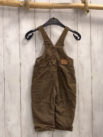 Kanz  Latzhose  Gr. 74  braun Kord beige Applikationen 