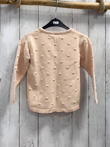 Alana  Pullover  Gr. 98  heller lachston Strick Noppen 