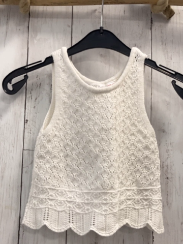 Zara  Top  Gr. 98  weiß Strick 