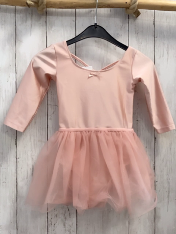 H&M Ballettrikot Gr. 110  rosa Tüllrock mit Glitzer
